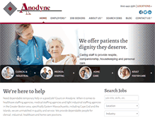 Tablet Screenshot of anodyne-services.com